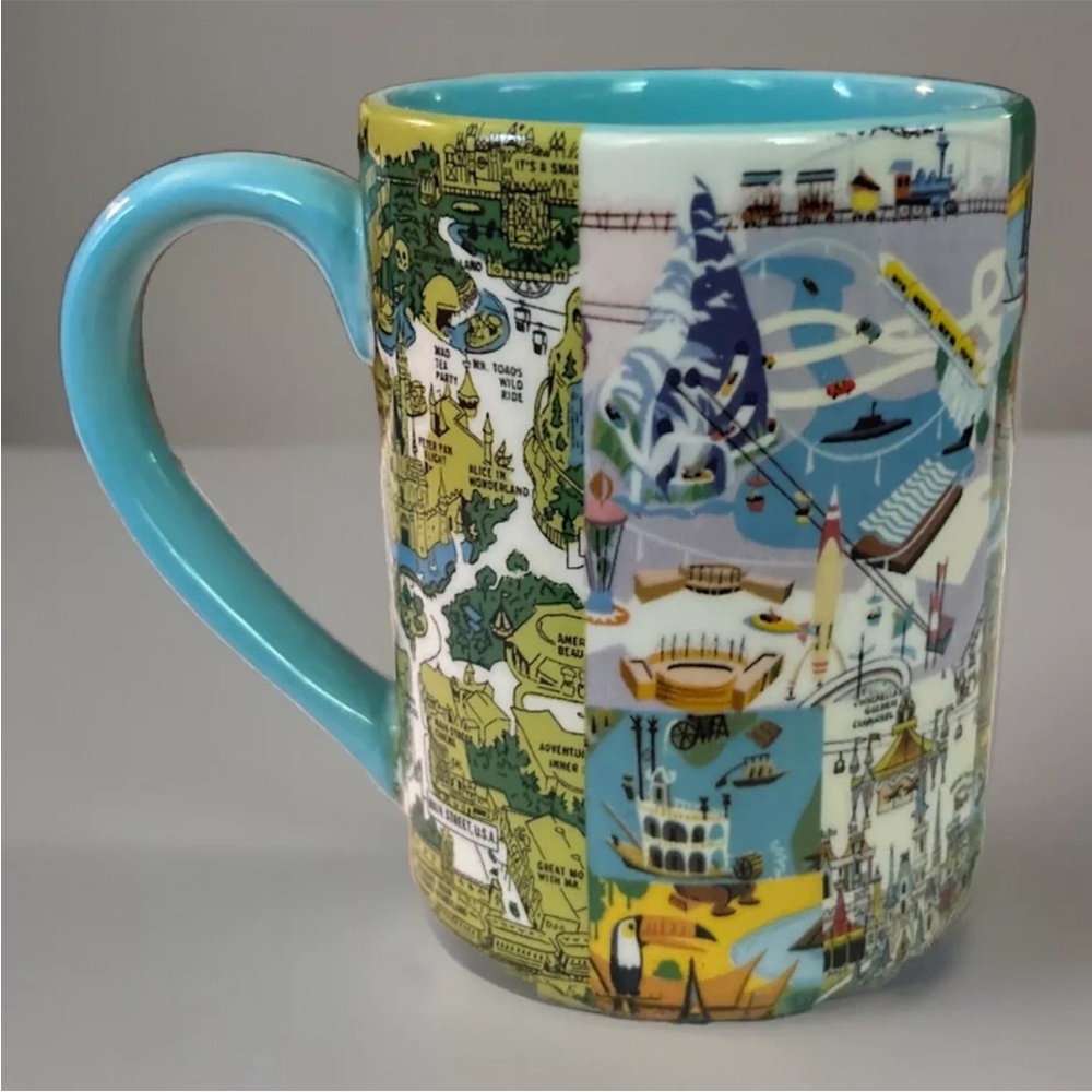 Disney Parks Disneyland Magic Kingdom Parks Lands Illustrated Collectible Mug